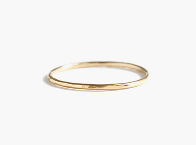 Hammered Stacking ring