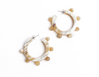 Natural Bead Hoops