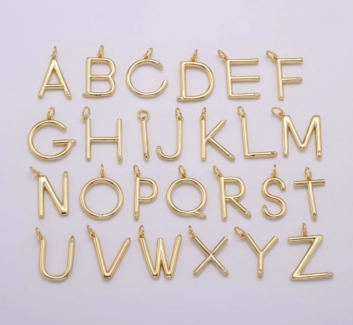 Letter with Diamond Accent (Large)
