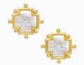 Mother of Pearl Cross Studs | Susan Shaw