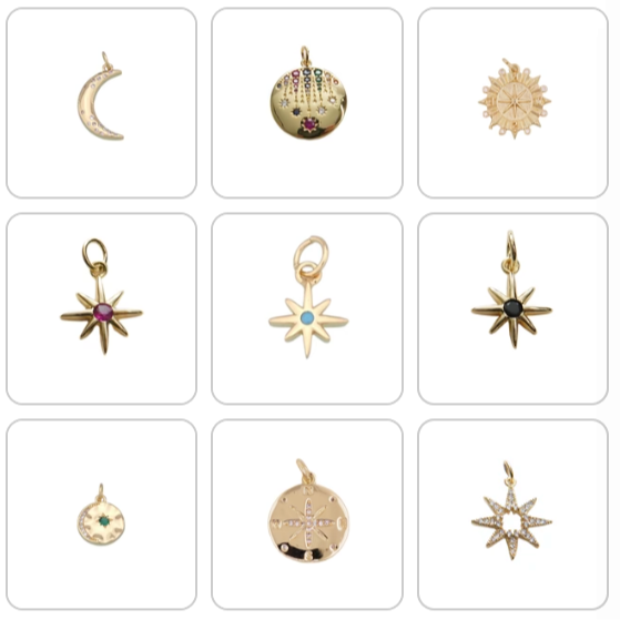 STAR+MOON+SUN Charm Collection