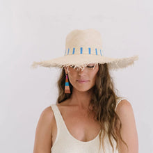 Susana Wide Brimmed Palm Fringe Hat