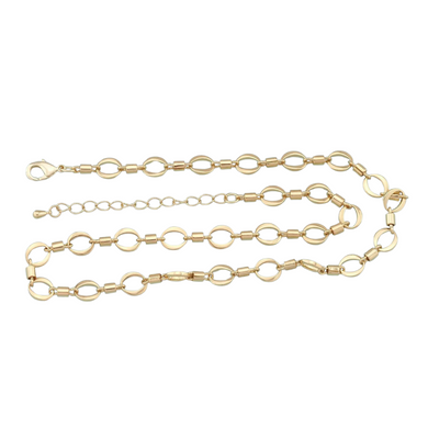 18k Gold Filled Linked Oval Chain