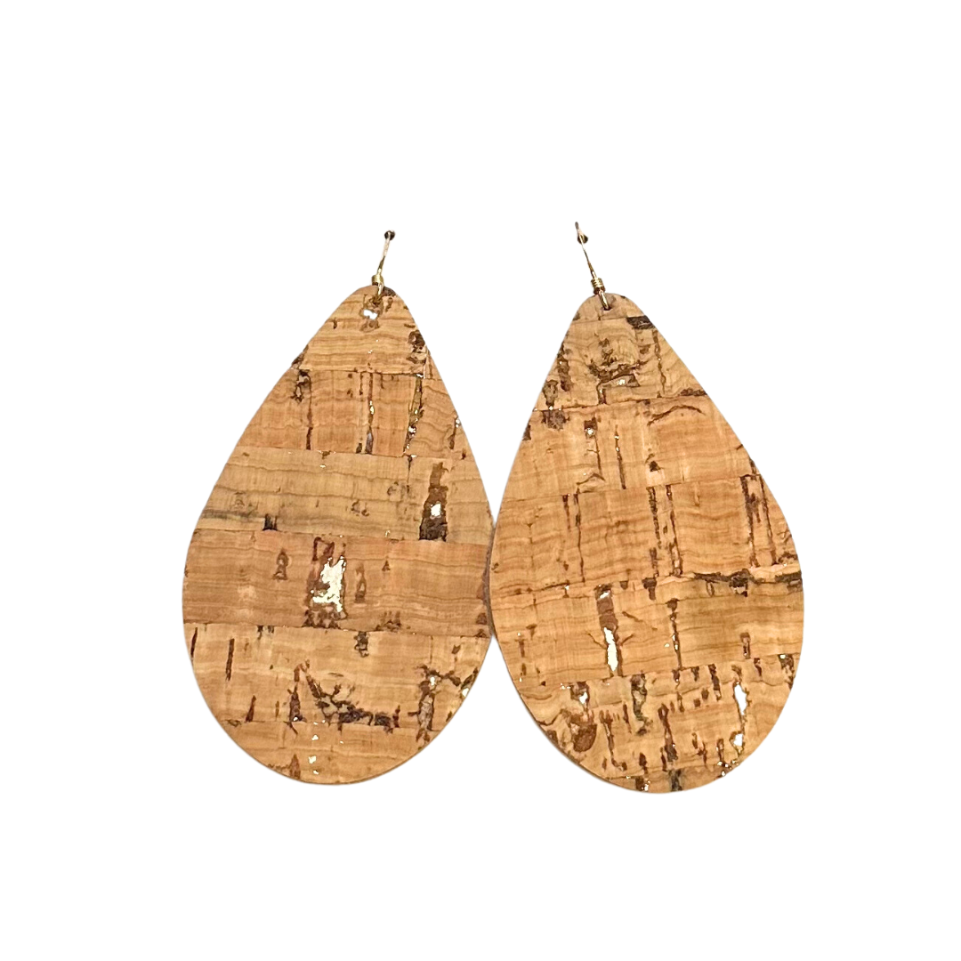 Silver Cork Earrings