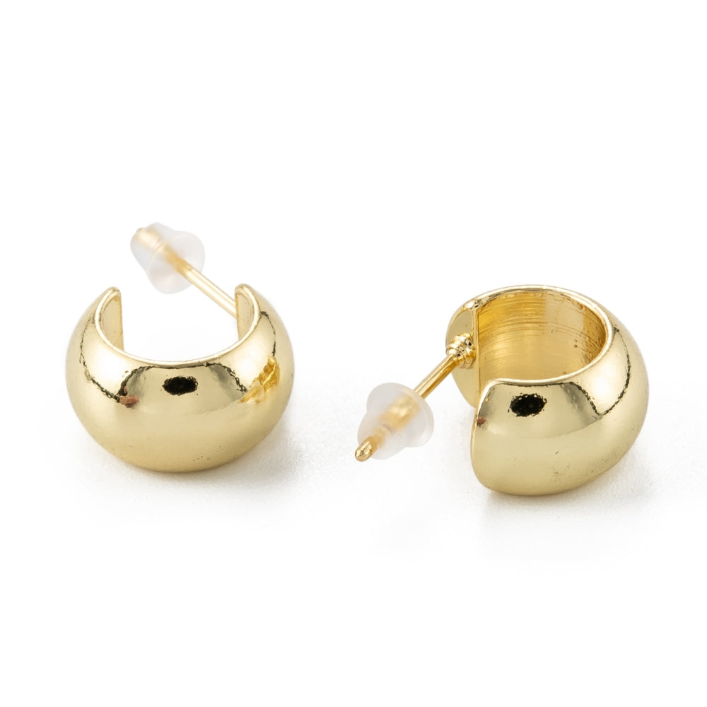 Petite gold cuff stud