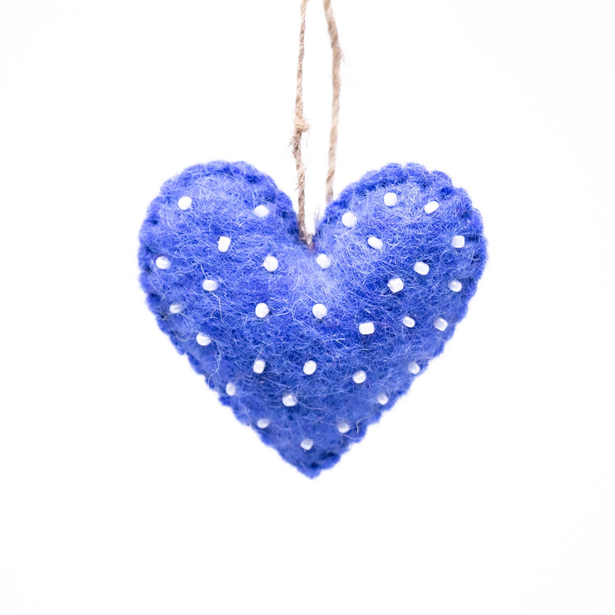 Handmade Mini Hearts Felt Ornaments