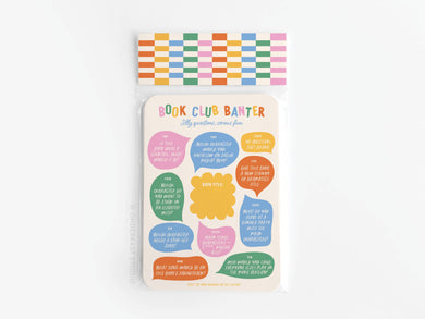 Book Club Book Review Cards