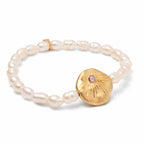 Pearl Affirmation Bracelet - Love/Gold