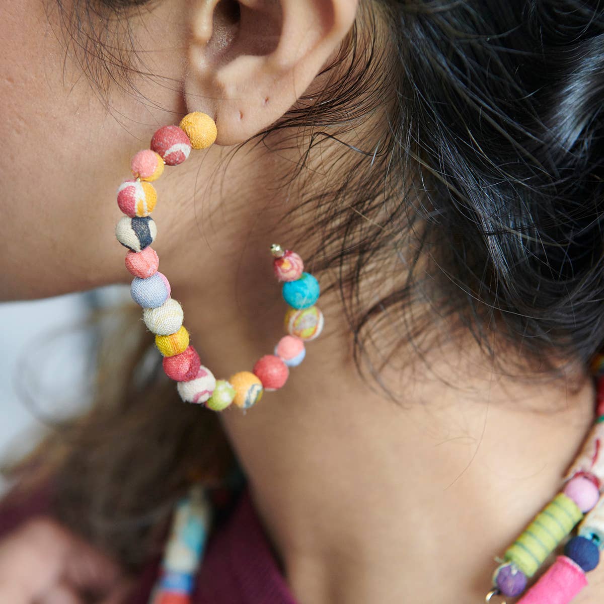 Kantha Rectangular Hoops