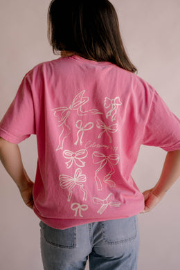 He Holds All Together Tee - Pink