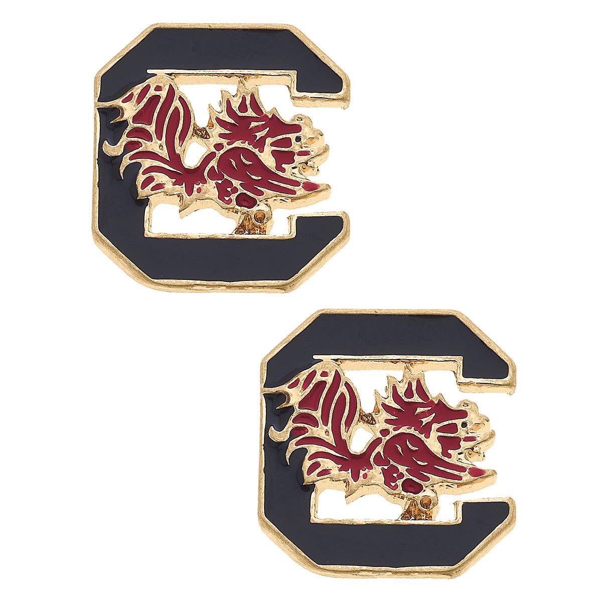 Gamecock Enamel Studs