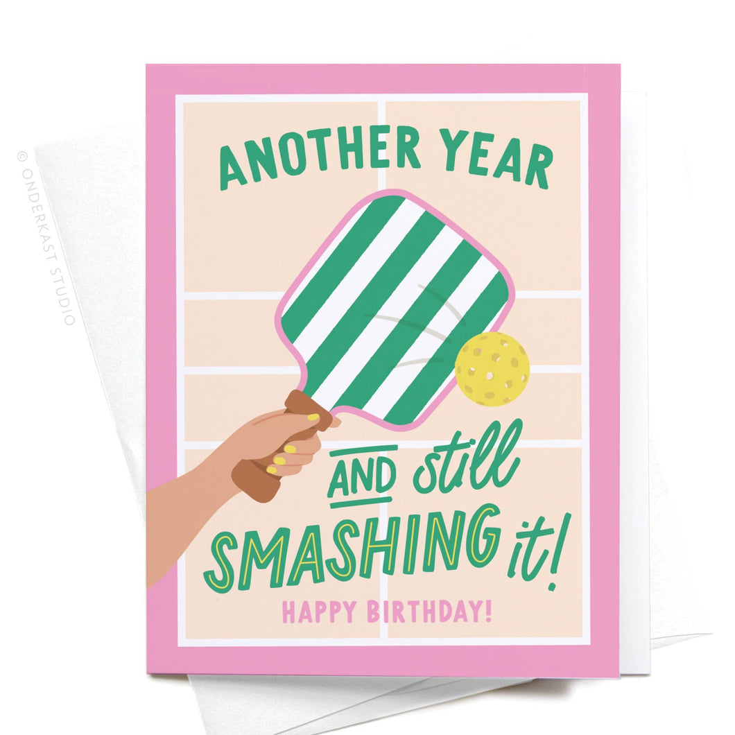 Pickleball Birthday Greeting Card