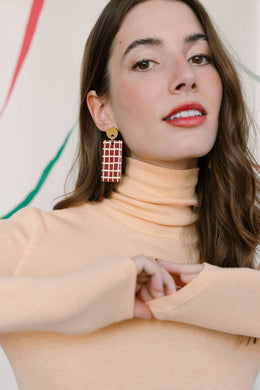 Red Dulce Cabana Earrings