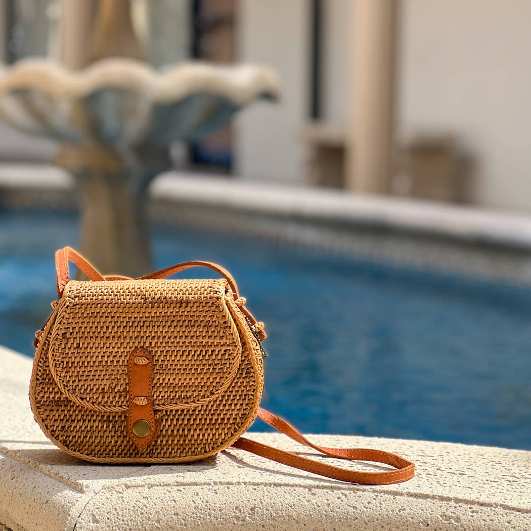 Ata Vine Saddle Crossbody Bag