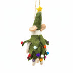 Christmas Mouse Felt Ornament