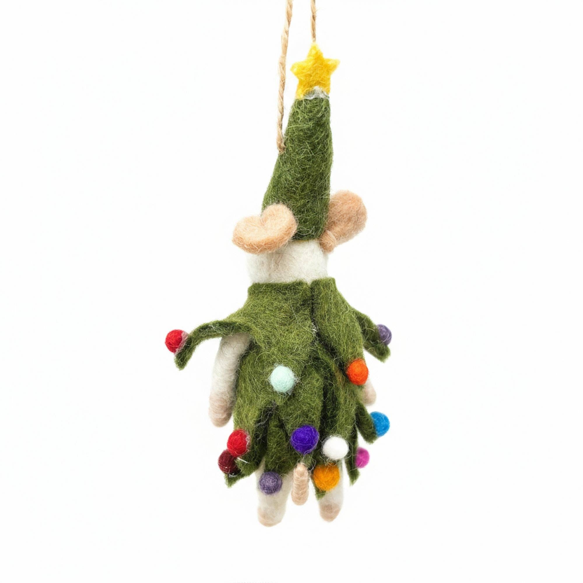 Christmas Mouse Felt Ornament