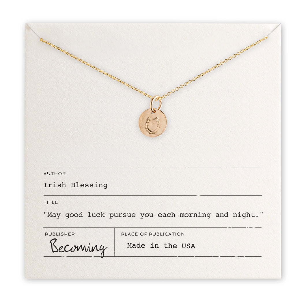 Horseshoe Tiny Charm Necklace