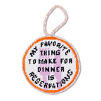 Reservations Needlepoint Ornament