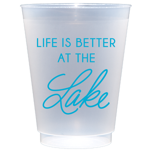 Life is Better At The Lake | Frosted Acrylic 16oz Set of 8