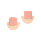 Pink Dome Earrings