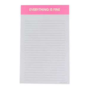 Everything is Fine Lined Notepad