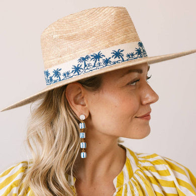 Blue Sofia Drop Earrings