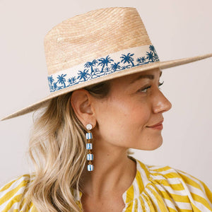 Blue Sofia Drop Earrings