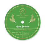 Holly Jolly Holiday Hand Painted Candle