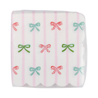Bow Stripe Scallop Cocktail Napkin