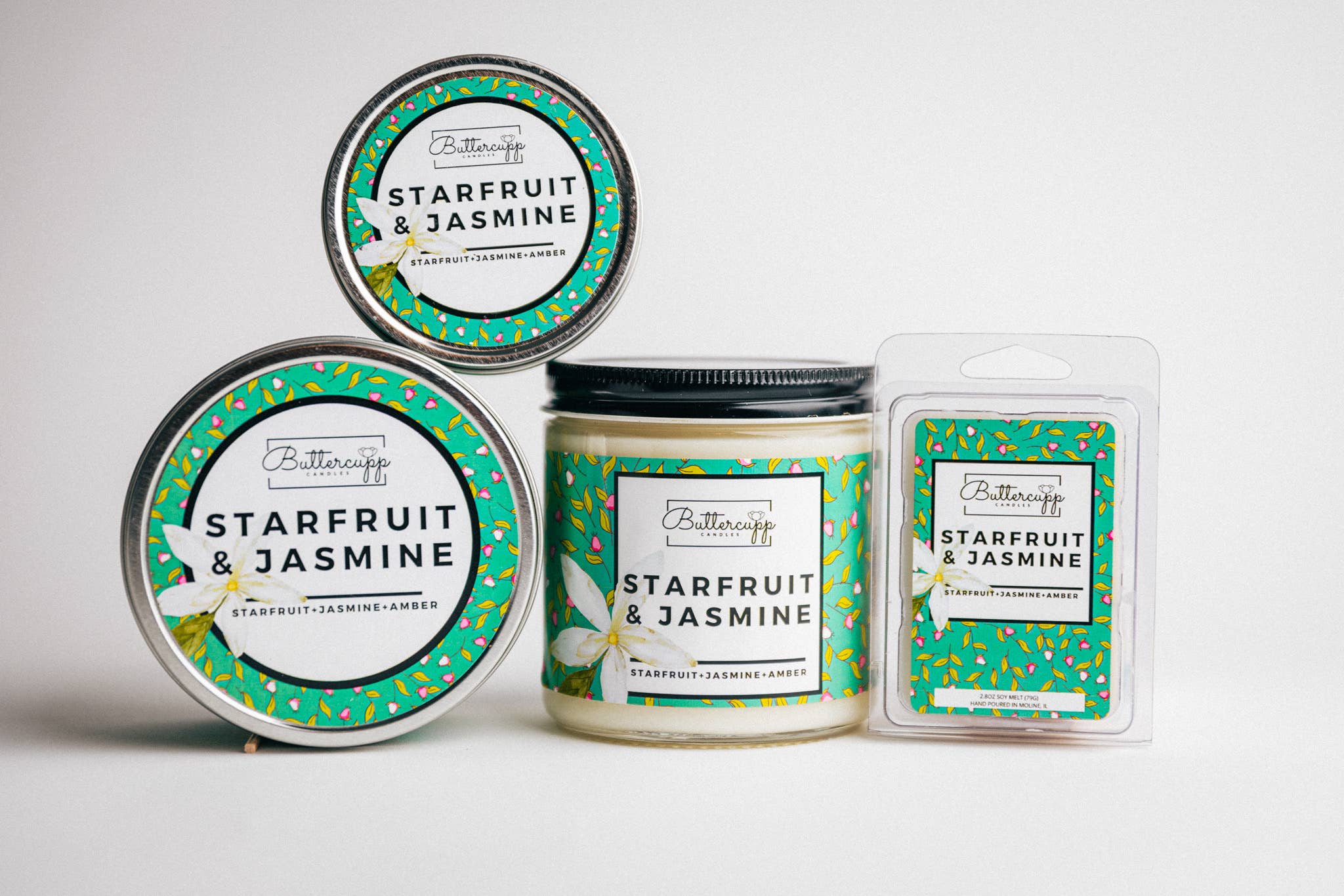 Starfruit and Jasmine Soy Candle and Melts