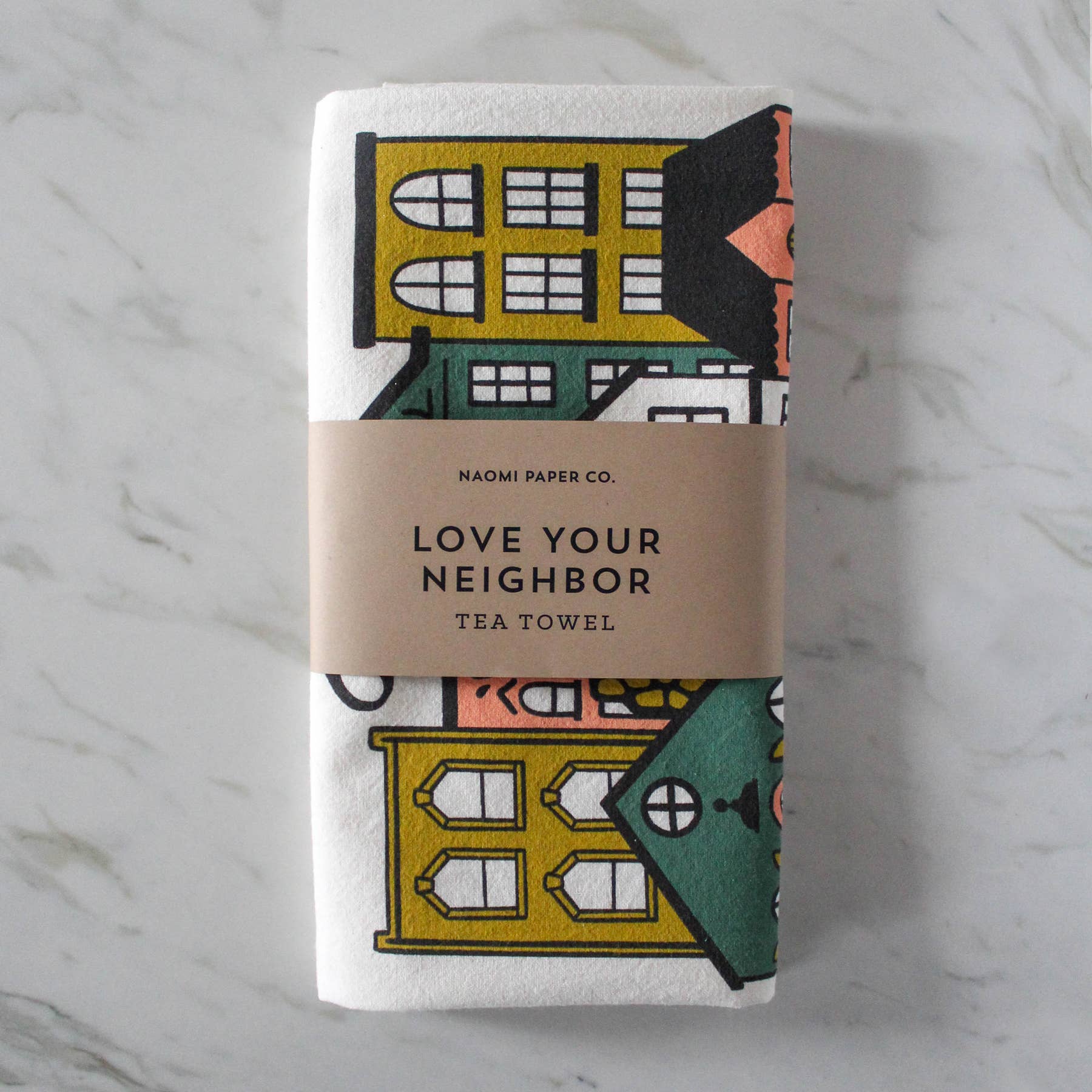 Love Your Neighbor Tea Towel
