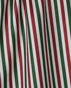 Ribbon Green Red Tea Towel