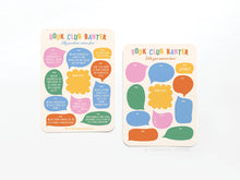 Book Club Book Review Cards