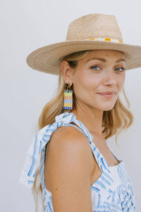 Hazel Stripe Cabana Earrings