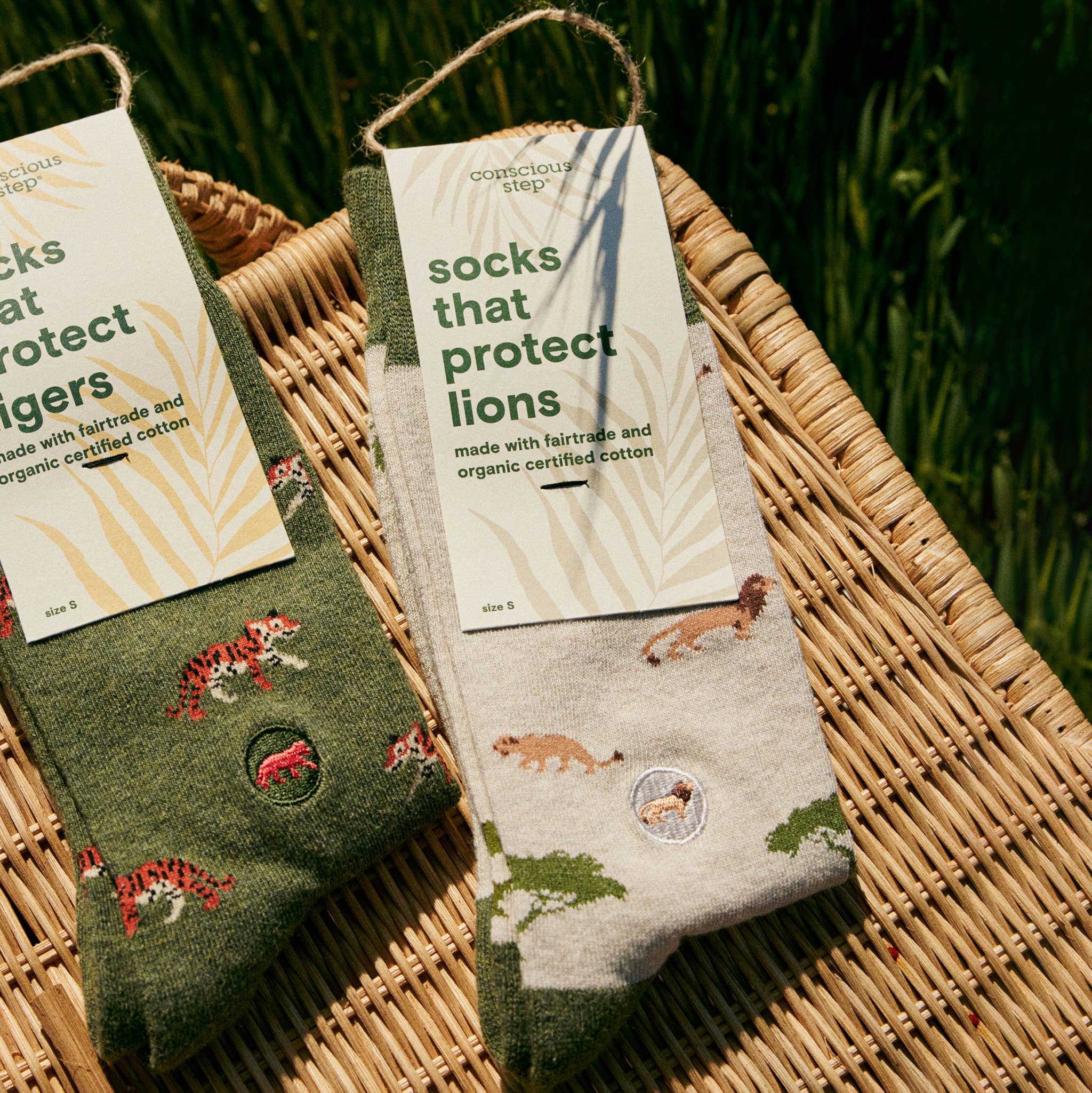 Socks that Protect Lions (Beige Lions)