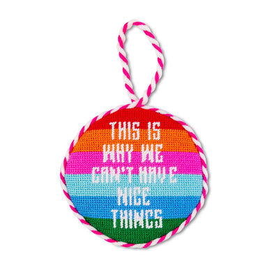 Nice Things Needlepoint Ornament