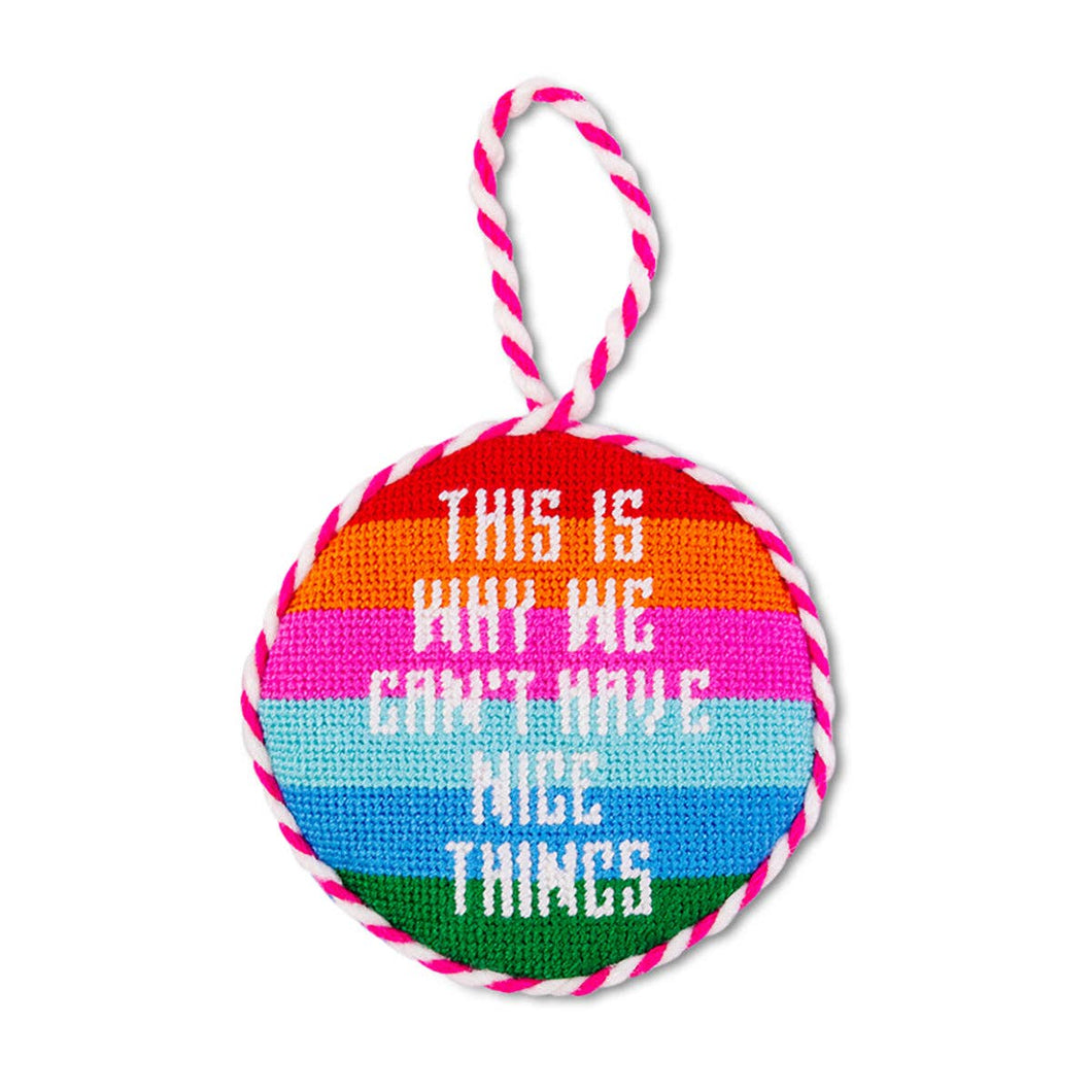 Nice Things Needlepoint Ornament