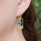Kantha Mini Frame Earring