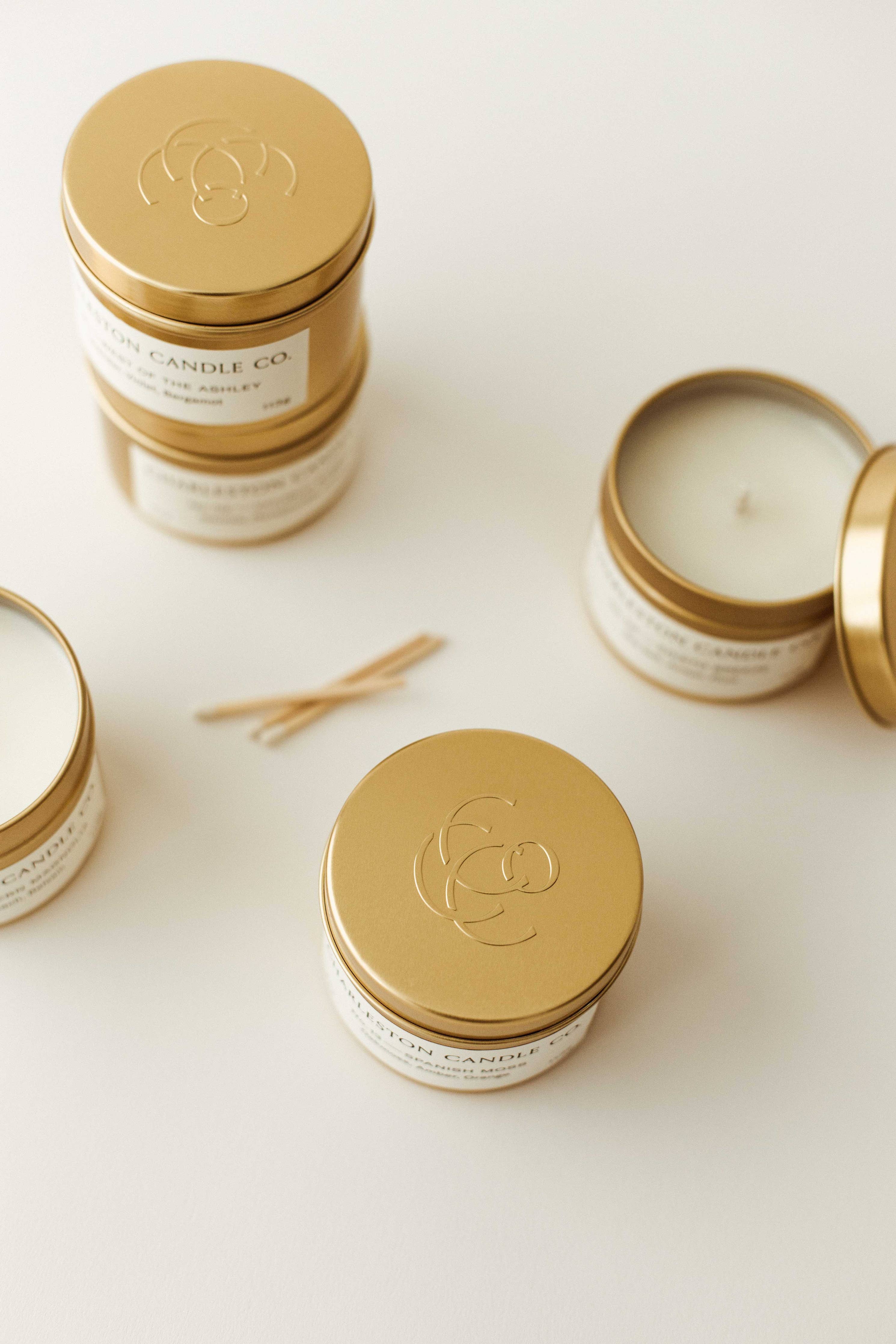 4 oz. Travel Tin Soy Candle: Edisto Breeze