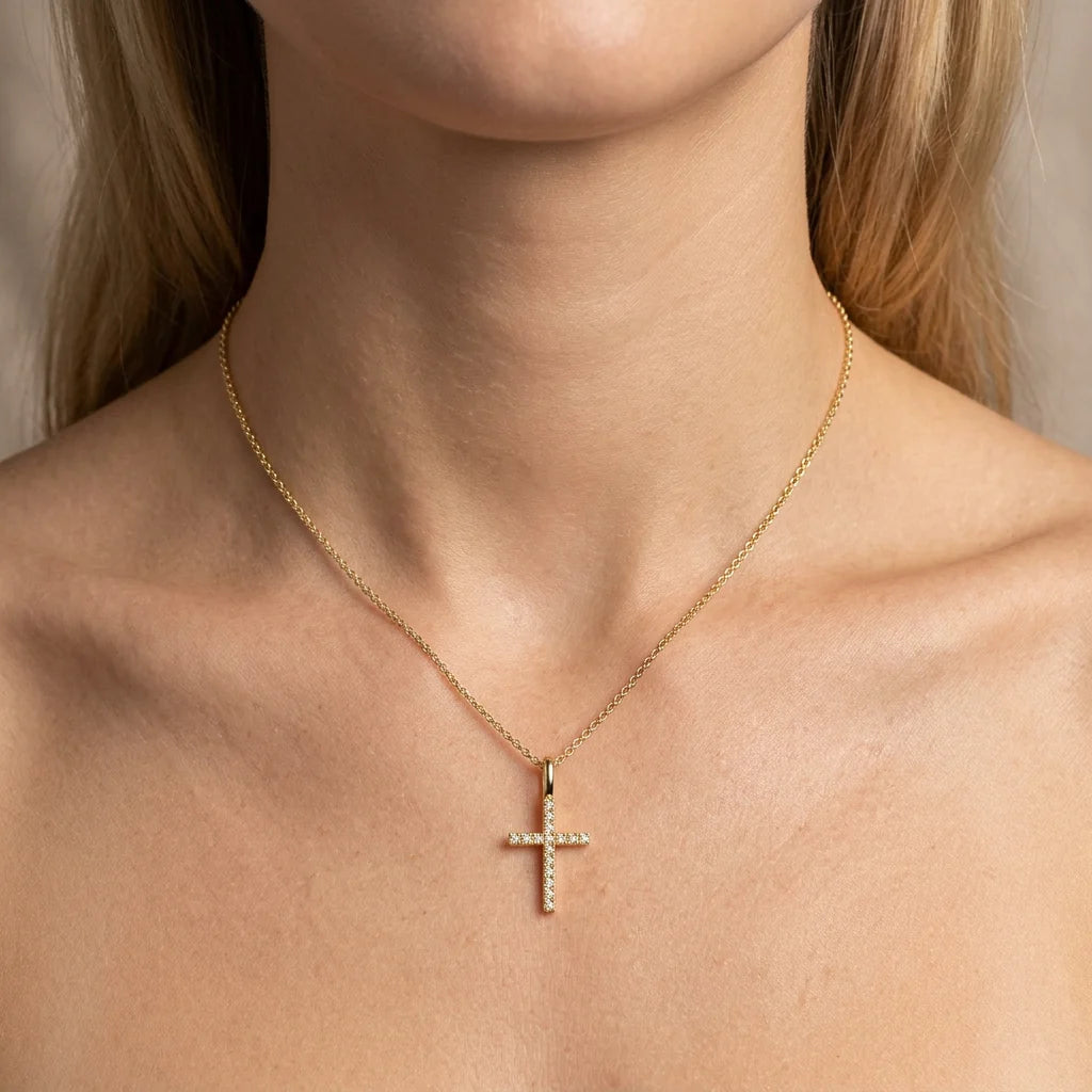 Believe Cross Pendant Necklace