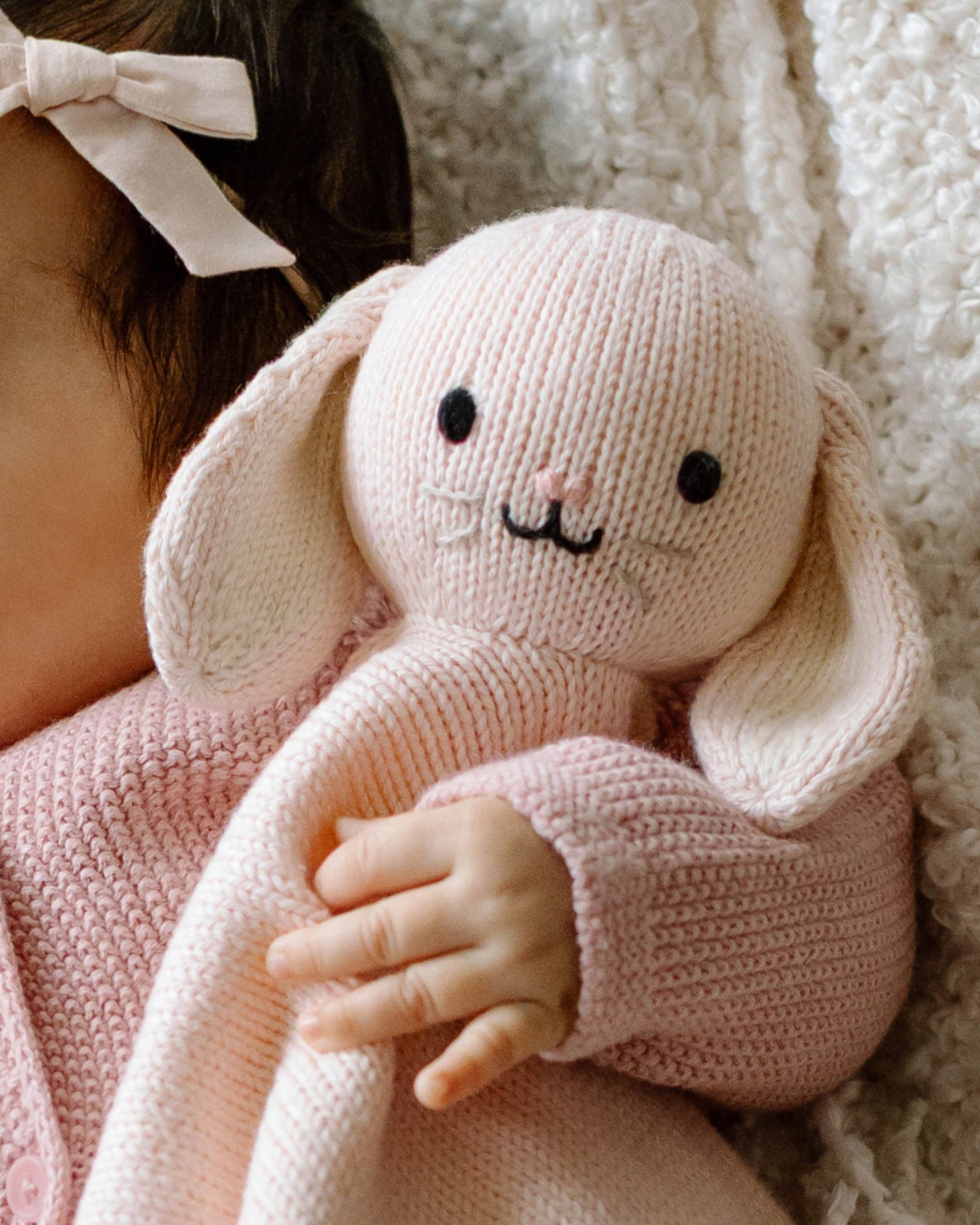 Baby bunny lovey (blush) | cuddle + kind