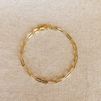 Olivia Short Linked Paperclip Bracelet