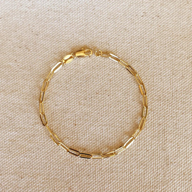 Olivia Gold Filled Short Linked Paperclip Bracelet