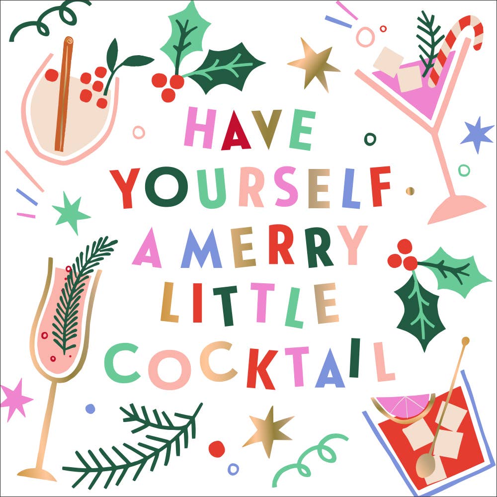 Christmas Napkins | Merry Little Cocktail