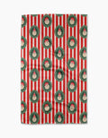 Striped Santa Tea Towel