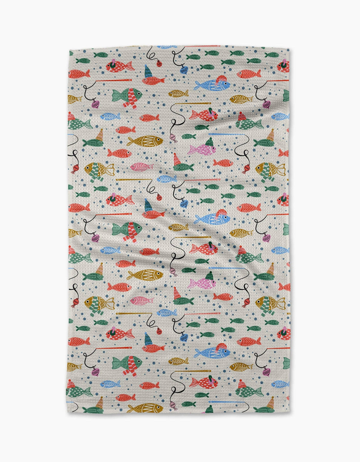 Light Holiday Fish Tea Towel