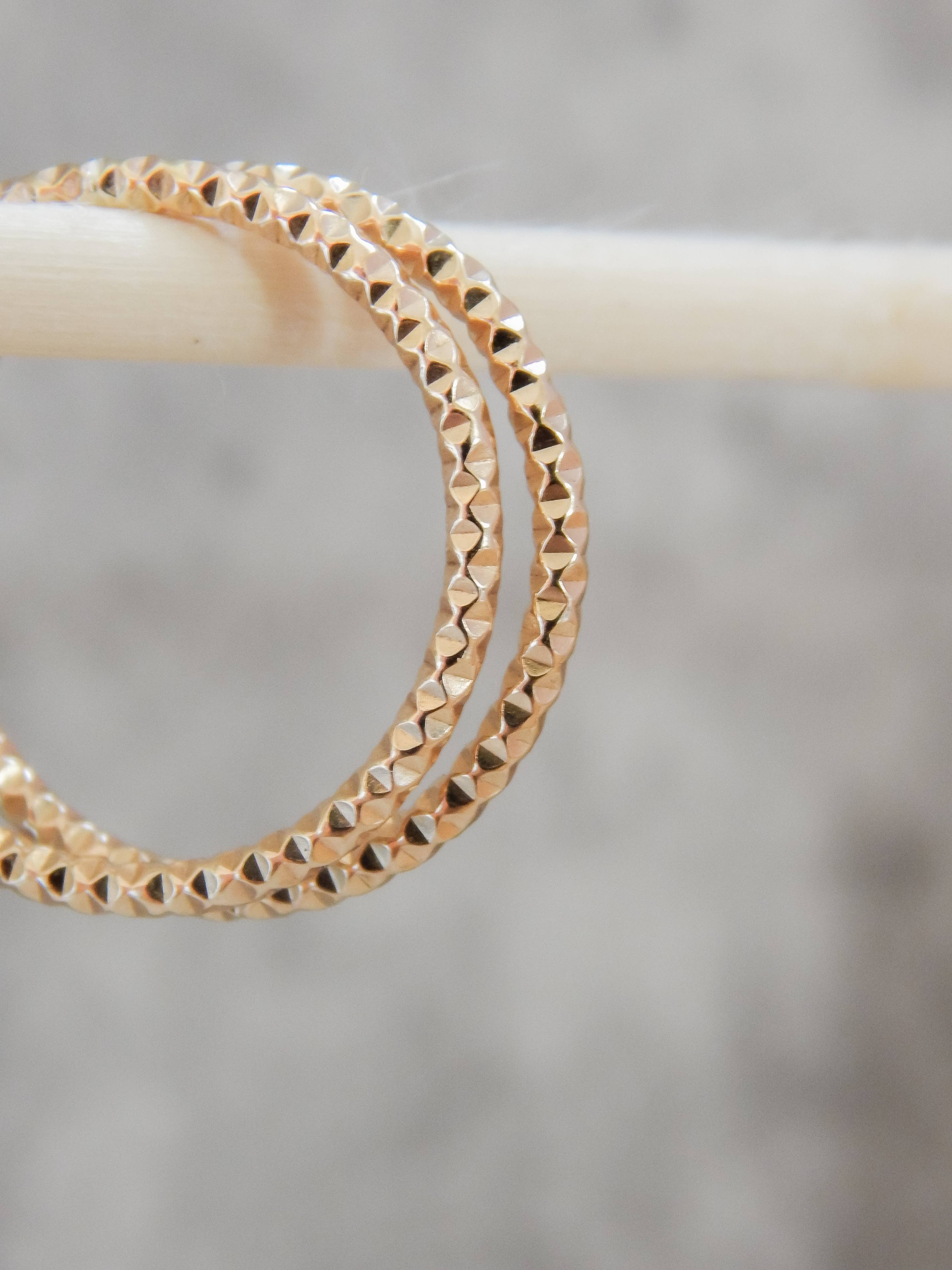 Sparkle Stacking Ring | 14k Gold Fill