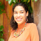 Kantha Dangling Teardrop Earrings