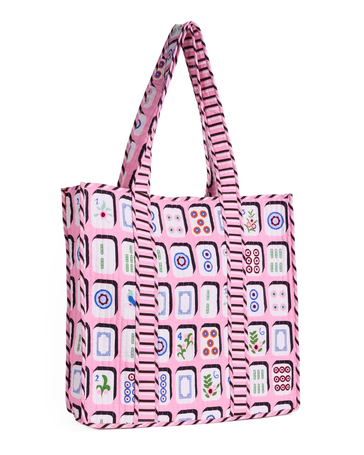 Evie Mahjong Reversible Quilted Tote Bag