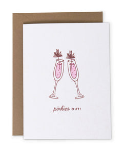 Pinkies Out Greeting Card